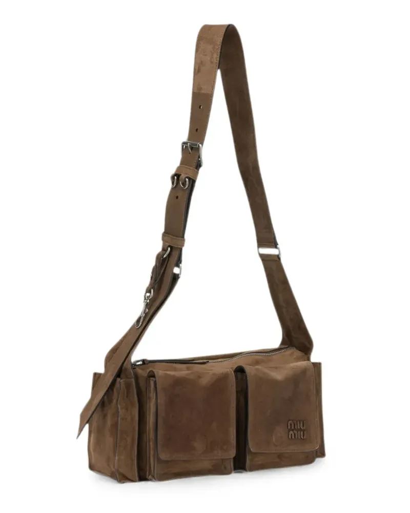 Miu Miu Utilitaire Schultertasche - Braun Braun