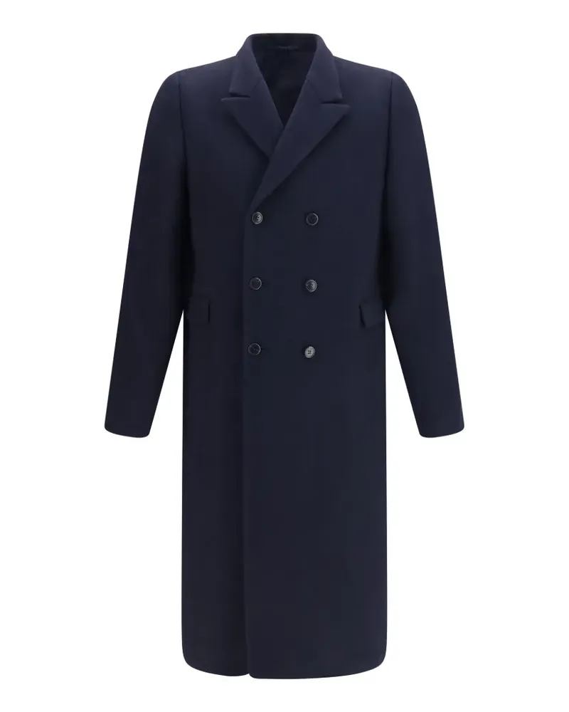Prada Doppelreihiger Mantel - Blau Blau