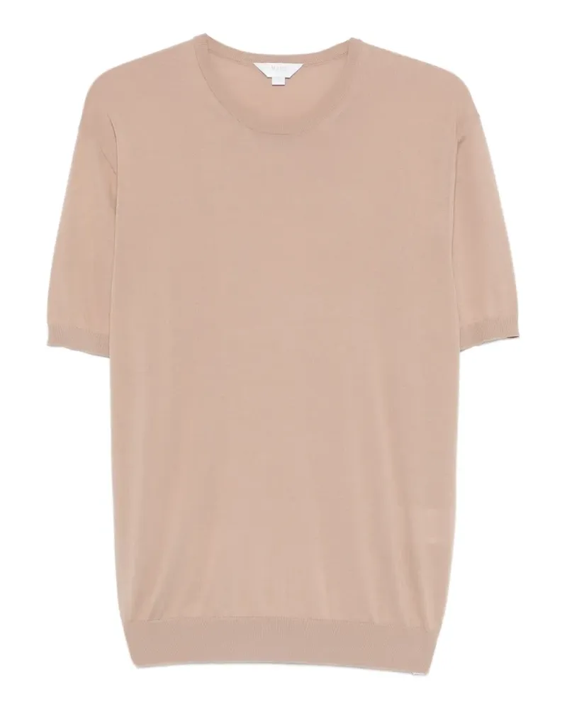 Malo crew-neck knit T-shirt - Nude Nude