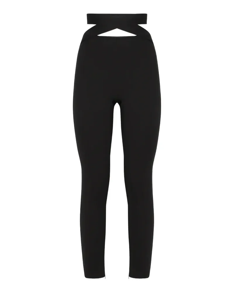 Dolce & Gabbana Leggings mit Reißverschlüssen - Schwarz Schwarz