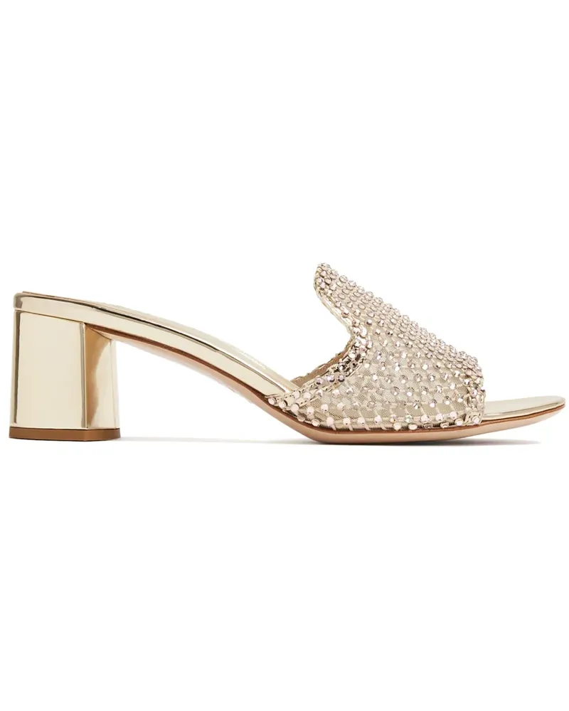 Le Silla Gilda Sandalen mit Kristallen 55mm - Gold Gold