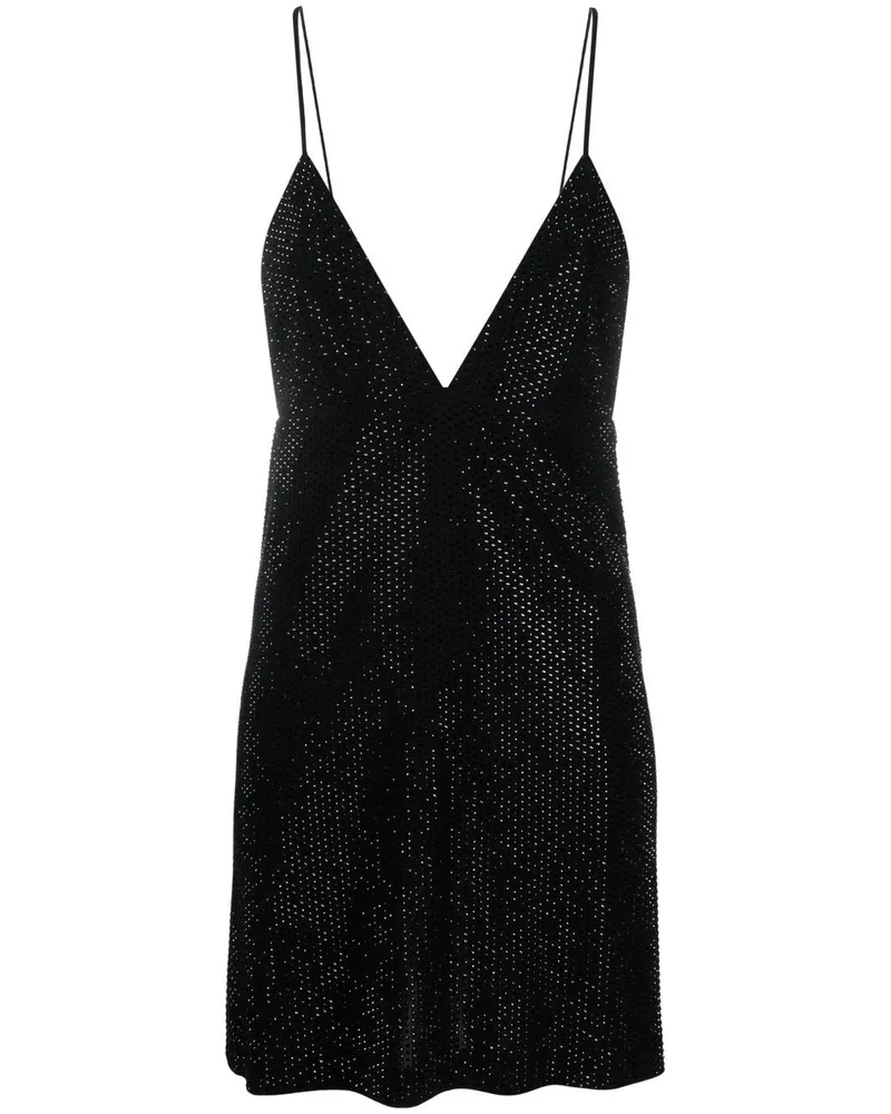Dsquared2 Minikleid mit Kristallen - Schwarz Schwarz