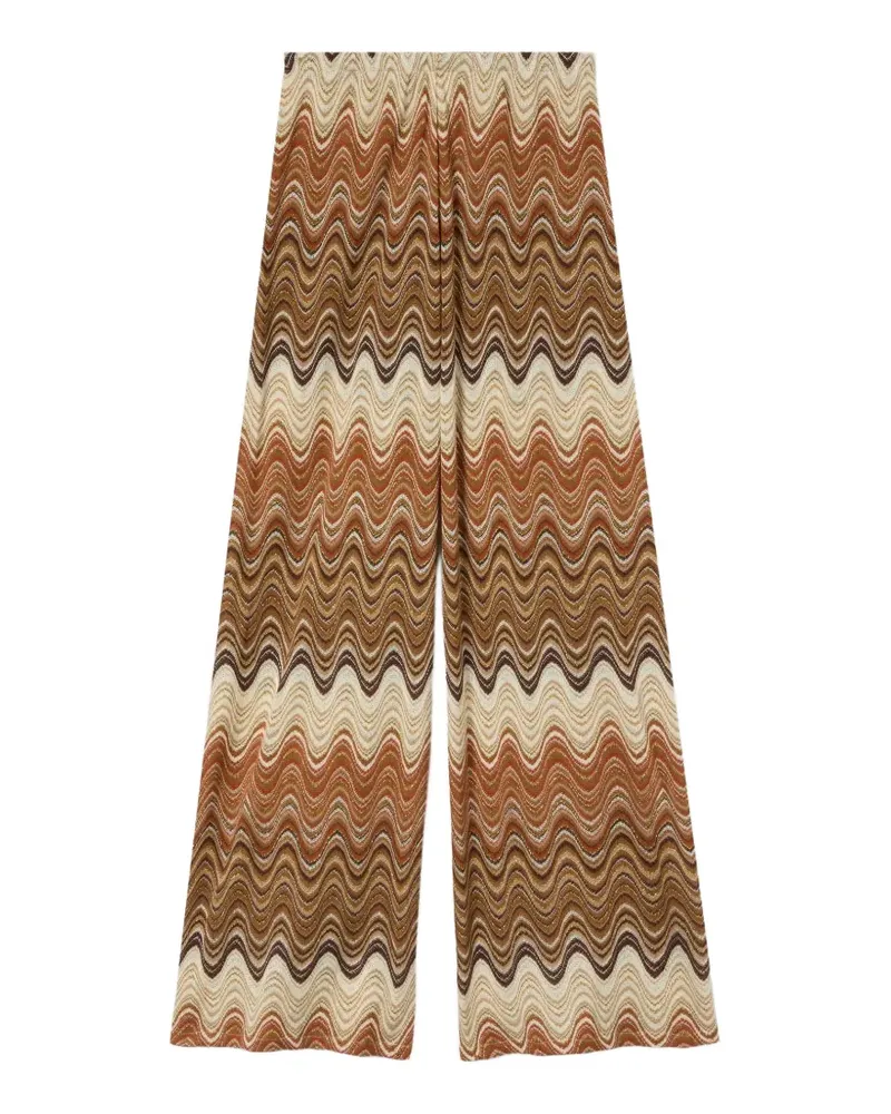 MC2 Saint Barth Amalia Hose mit Zickzackmuster - Braun Braun