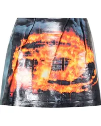 Diesel Minirock mit Print Orange