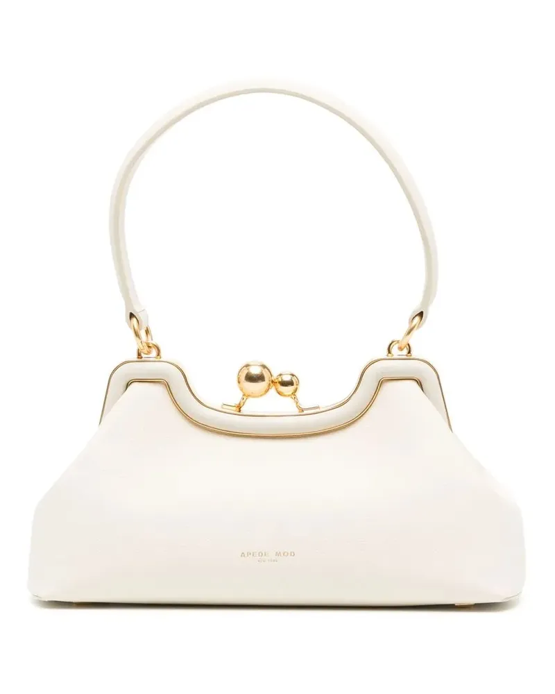 APEDE MOD Handtasche mit Logo-Print - Weiß Weiß