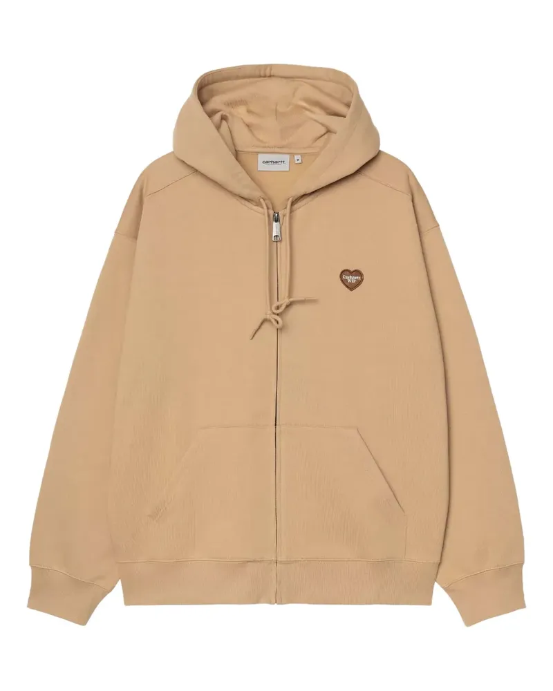 Carhartt WIP Kapuzenjacke mit Herz-Logo - Nude Nude