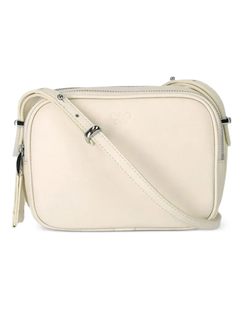 Max Mara Zeda tassel zip cross body bag - Nude Nude