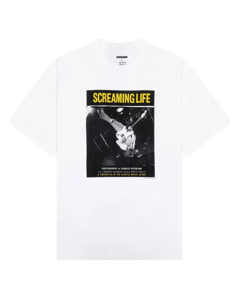Neighborhood x Charles Peterson graphic-print T-shirt - Weiß Weiß