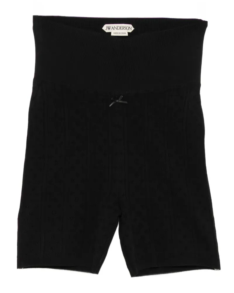 J.W.Anderson Shorts mit Zopfmuster - Schwarz Schwarz