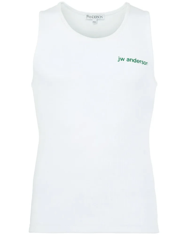 J.W.Anderson Besticktes Jersey-Tanktop Weiß