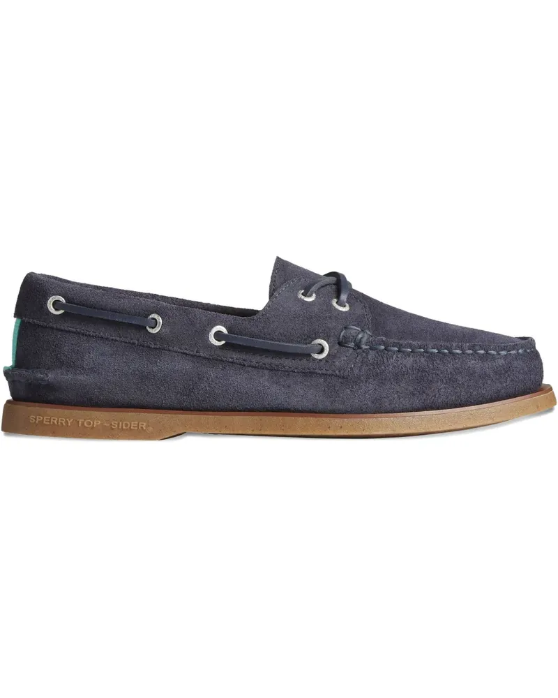 Sperry Top Sider Gold Authentic Original 2-Eye Segelschuhe - Blau Blau