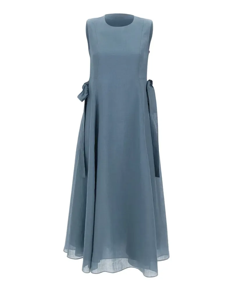 Max Mara drawstring sleeveless dress - Blau Blau