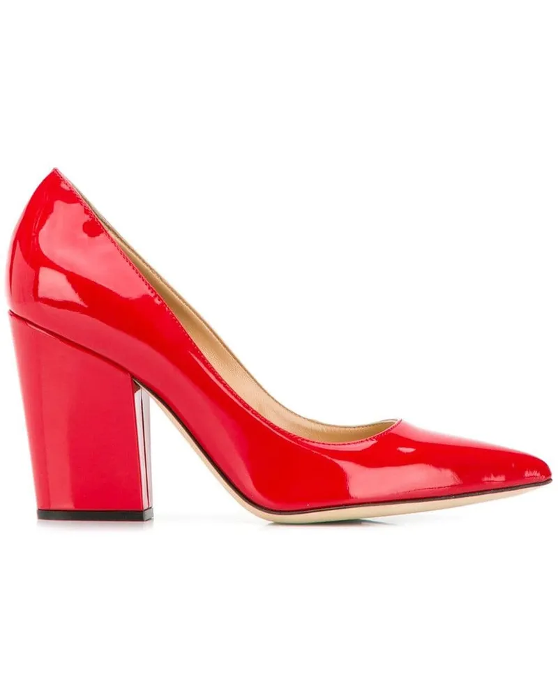 Sergio Rossi Pumps mit Blockabsatz - Rot Rot
