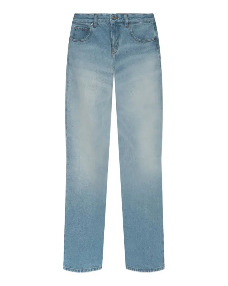 Victoria Beckham button-fastening straight jeans - Blau Blau