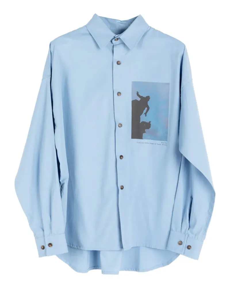 Société Anonyme Final Act photographic-print shirt - Blau Blau