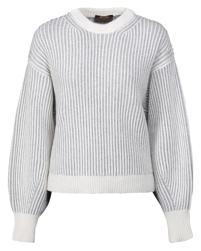 MOORER Noam Pullover - Weiß Weiß