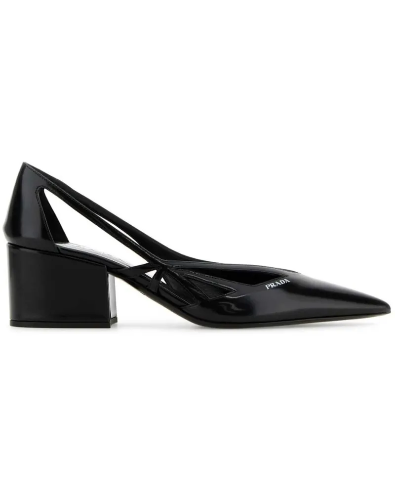 Prada Pumps mit Logo-Prägung 55mm - Schwarz Schwarz