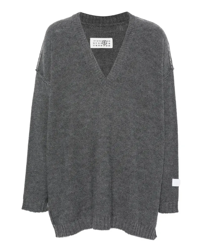 Maison Margiela Pullover mit tiefen Schultern - Grau Grau