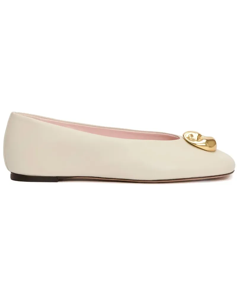 Fabiana Filippi Verzierte Ballerinas - Weiß Weiß