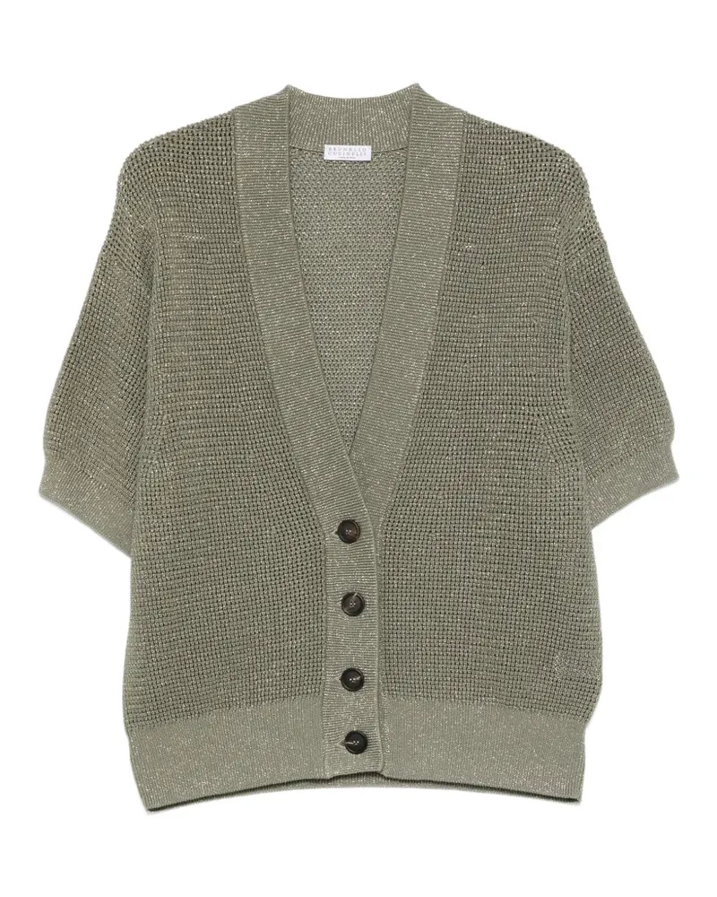 Brunello Cucinelli Cardigan mit V-Ausschnitt - Grün Grün