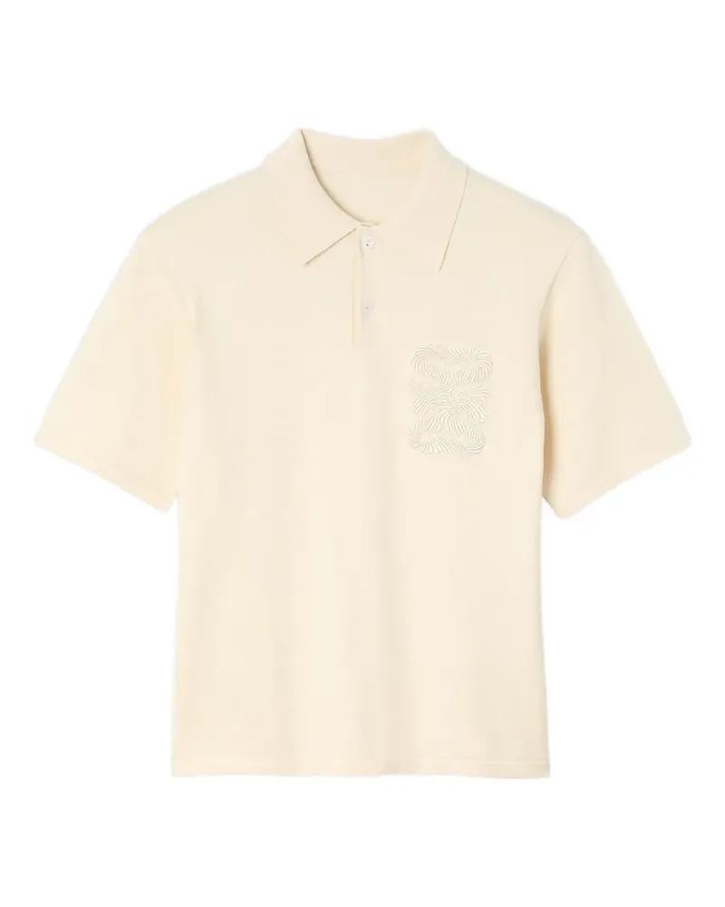 Sandro Poloshirt mit Stickerei - Gelb Gelb
