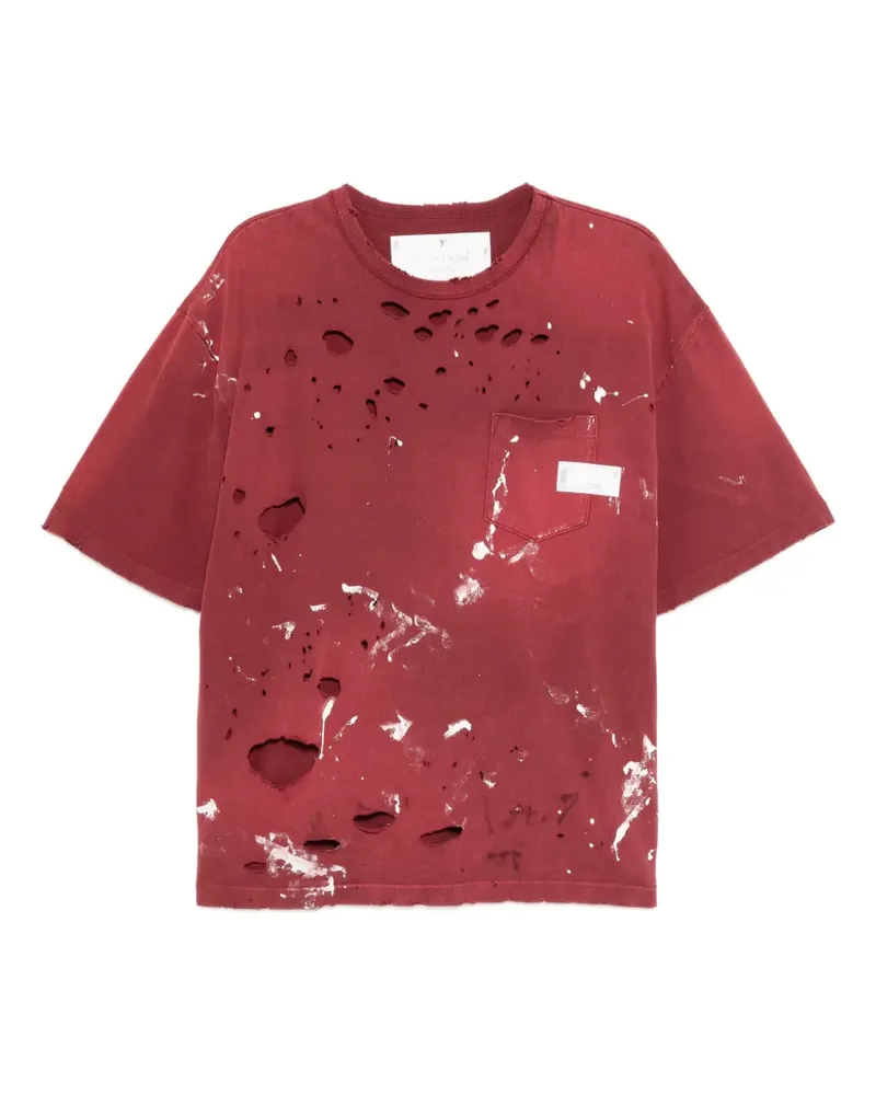 Neighborhood Klassisches T-Shirt - Rot Rot