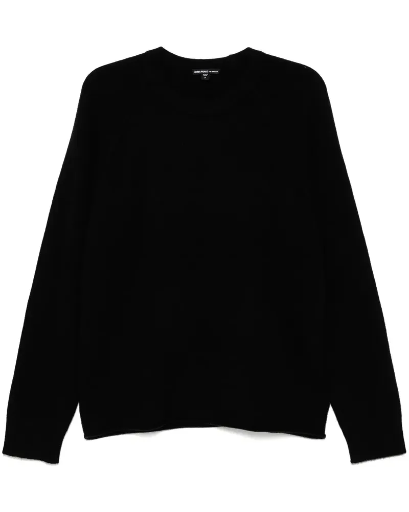 James Perse Kaschmirpullover mit Rundhalsausschnitt - Schwarz Schwarz