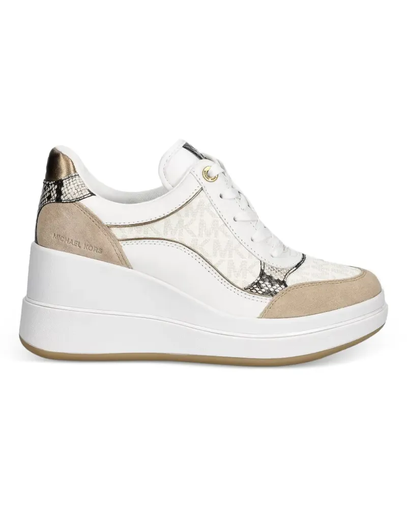 Michael Kors Sneakers mit Schlangen-Effekt - Weiß Weiß