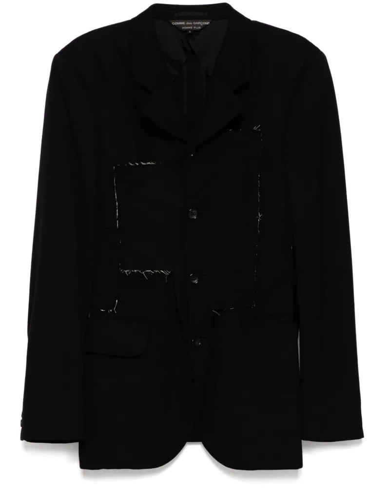 Comme des Garçons Sakko im Distressed-Look - Schwarz Schwarz