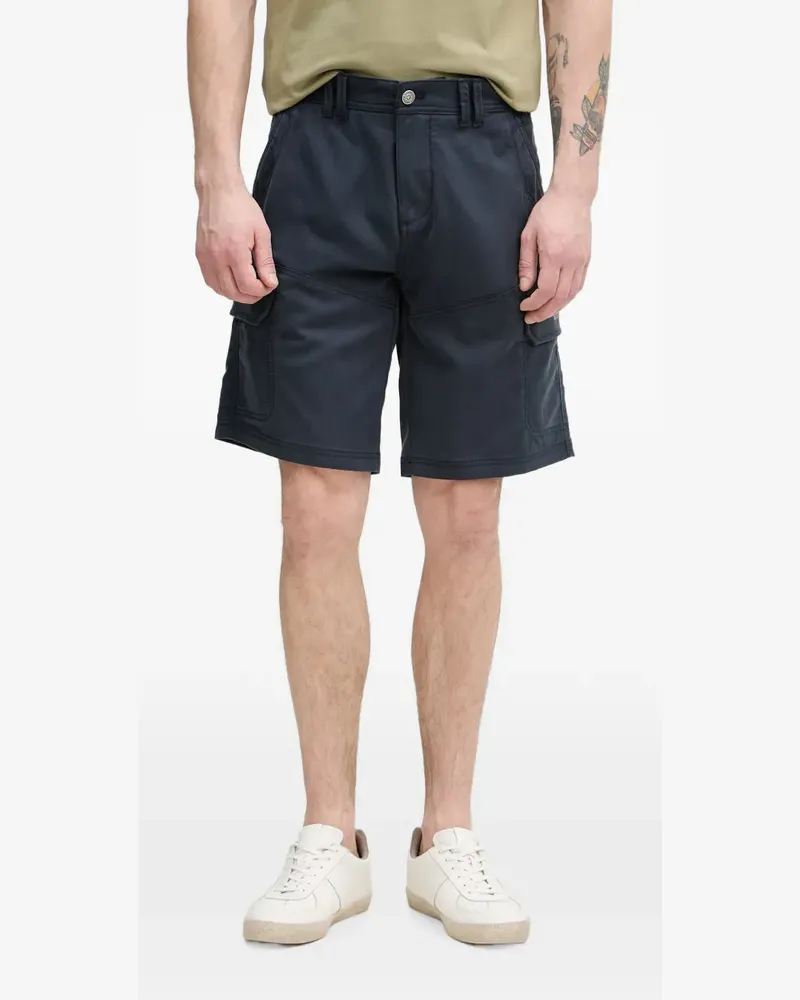 Aeronautica Militare logo-patch cargo shorts - Blau Blau