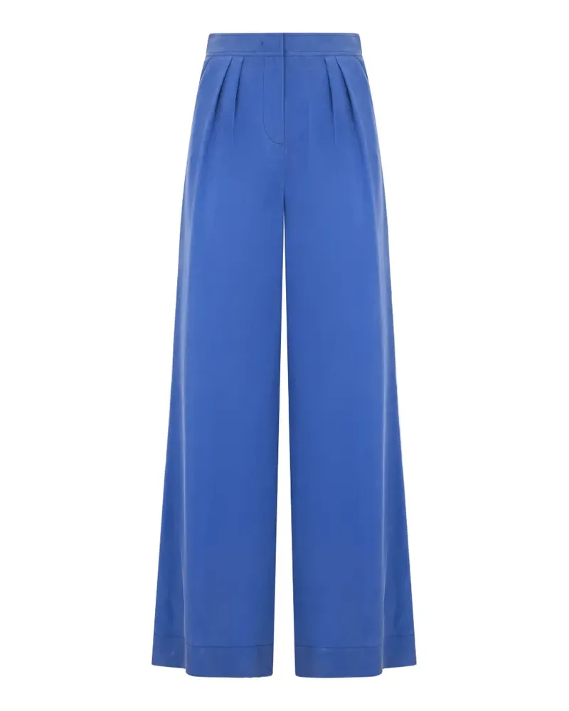 Alberta Ferretti Taillenhose mit Bundfalten - Blau Blau