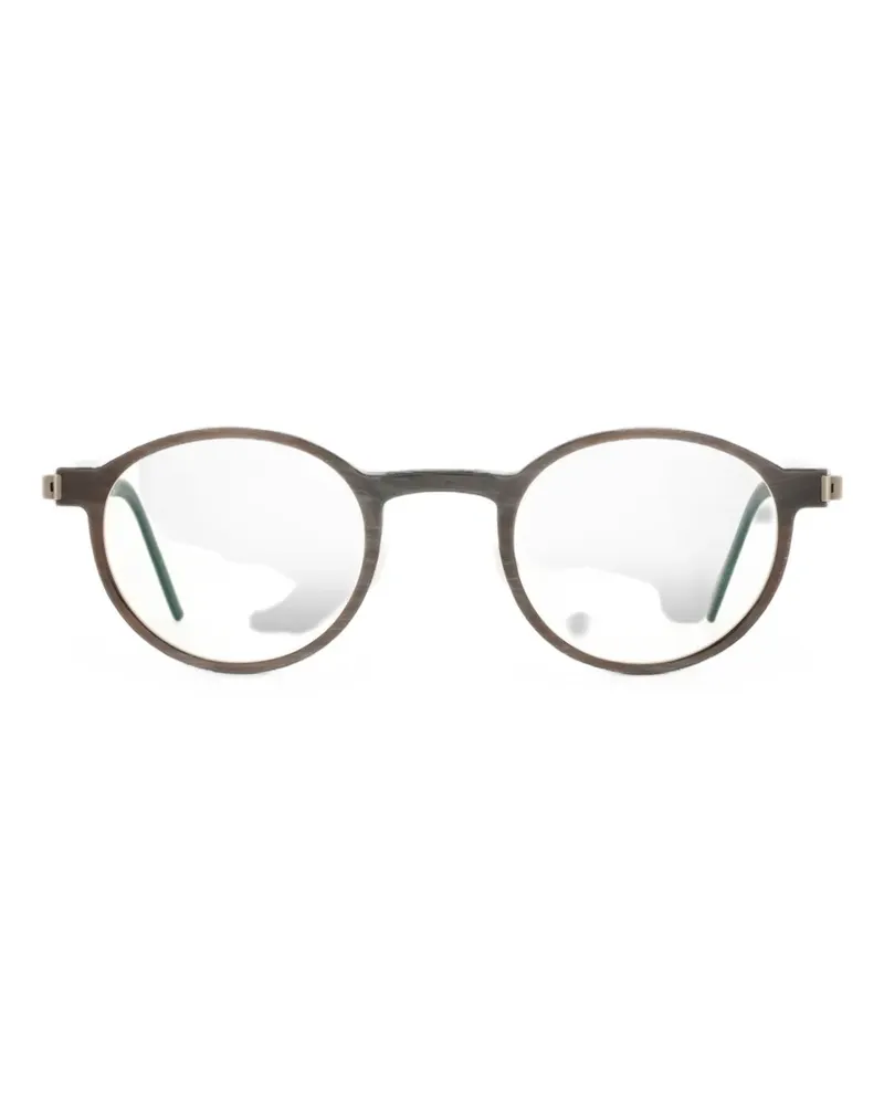 Lindberg Brille mit rundem Gestell - Braun Braun