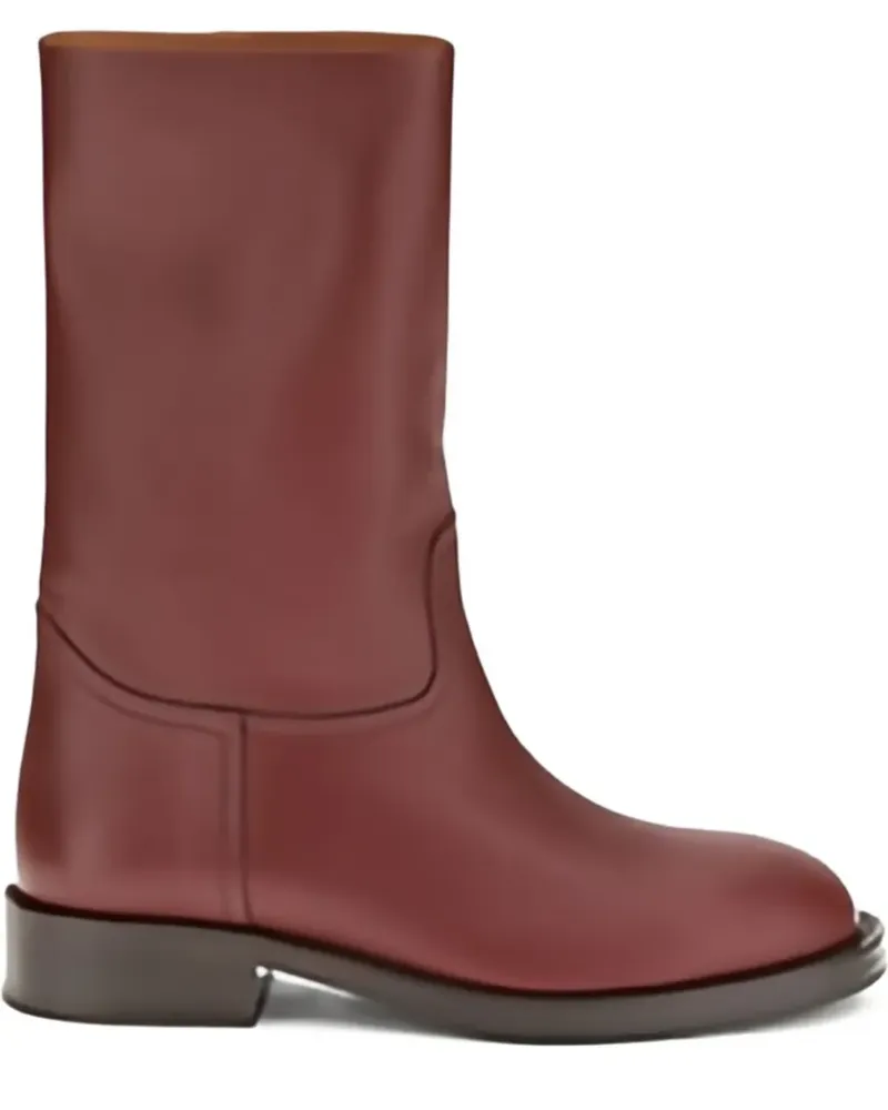 Loro Piana Halbhohe Stiefel - Rot Rot