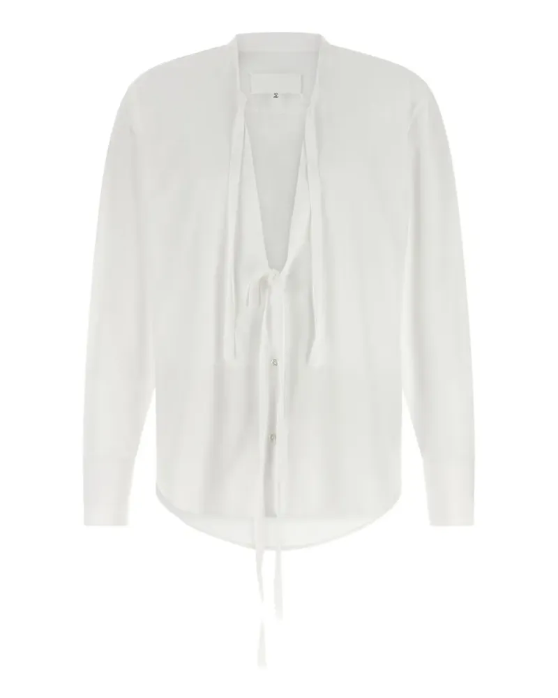 Maison Margiela Hemd mit V-Ausschnitt - Weiß Weiß