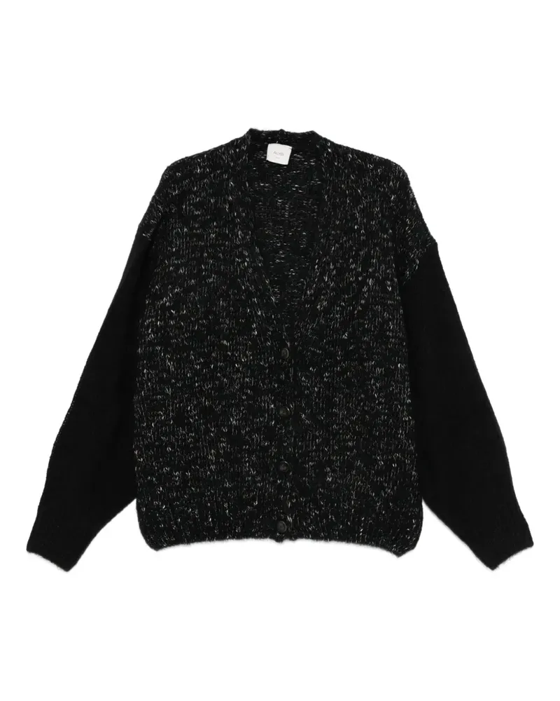 ALYSI Cardigan mit V-Ausschnitt - Schwarz Schwarz