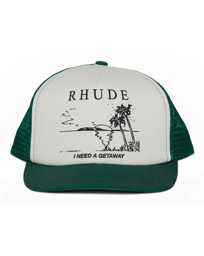 RHUDE Baseballkappe mit Print - Nude Nude