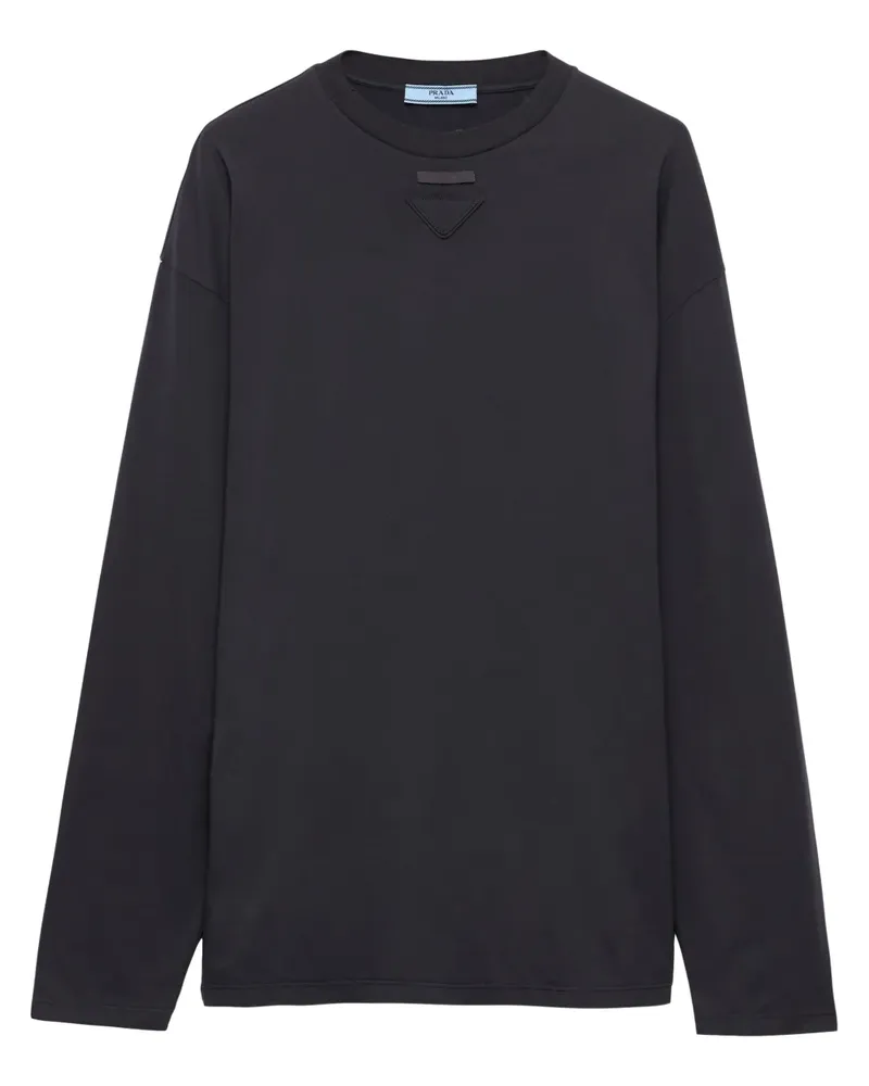 Prada T-Shirt aus Jersey - Grau Grau