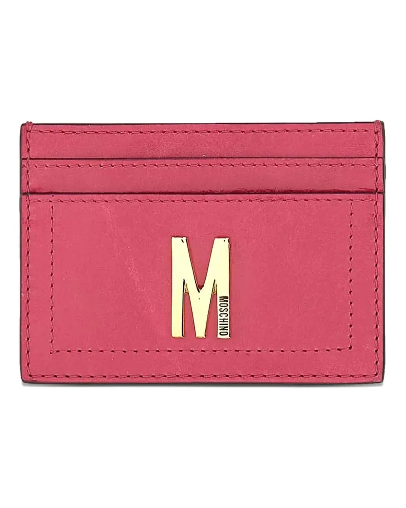 Moschino logo-plaque wallet - Rot Rot