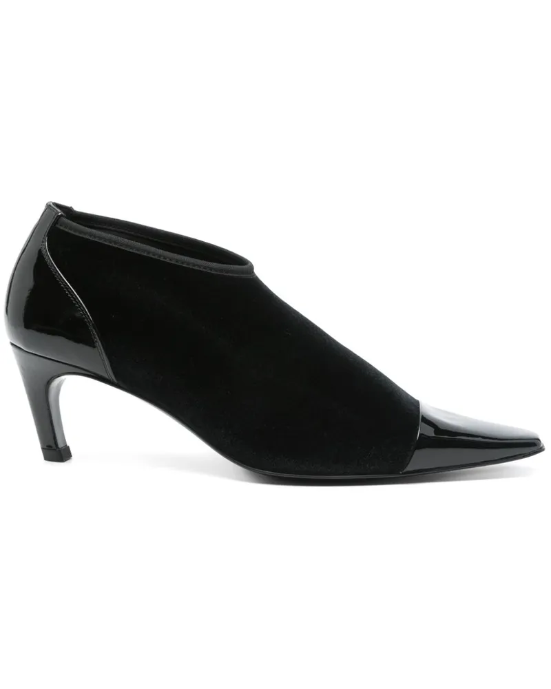 Totême Bi-Material Pumps 60mm - Schwarz Schwarz