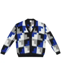 Marcelo Burlon | County of Milan AOP Damier Cross Cardigan Blau