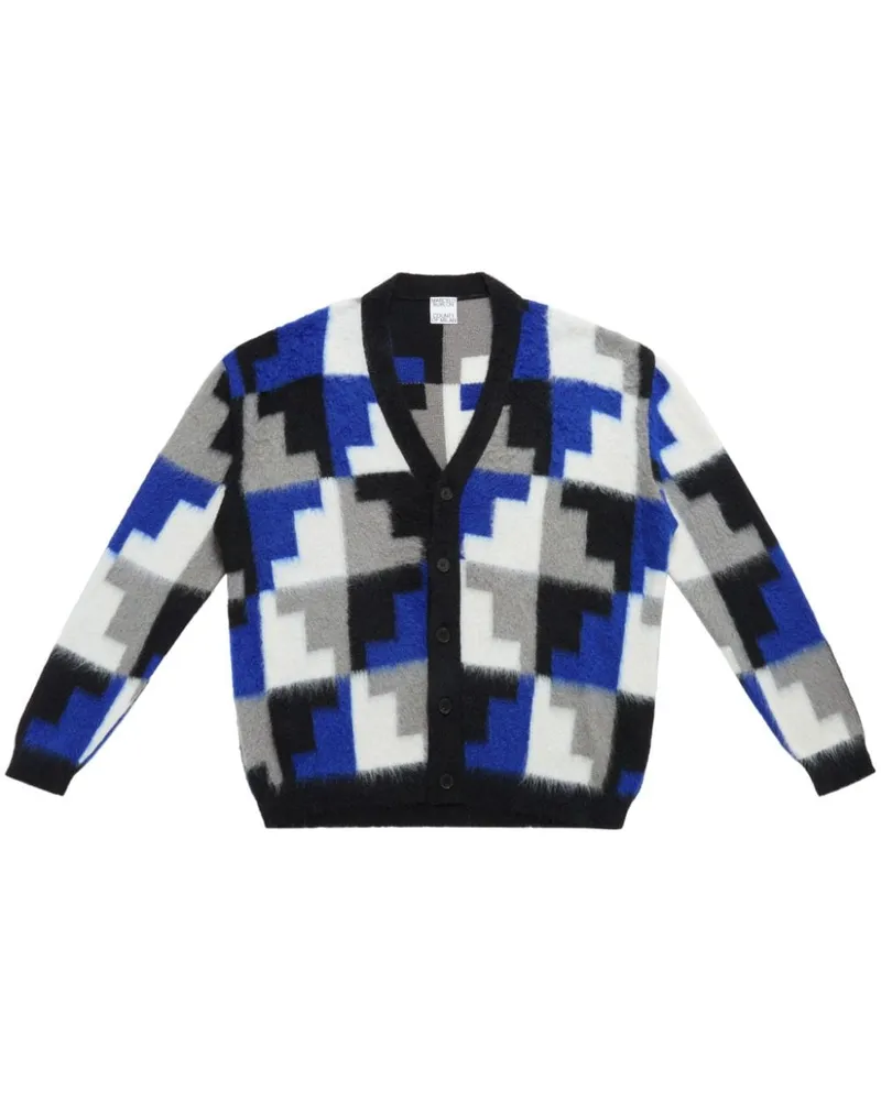 Marcelo Burlon | County of Milan AOP Damier Cross Cardigan Blau