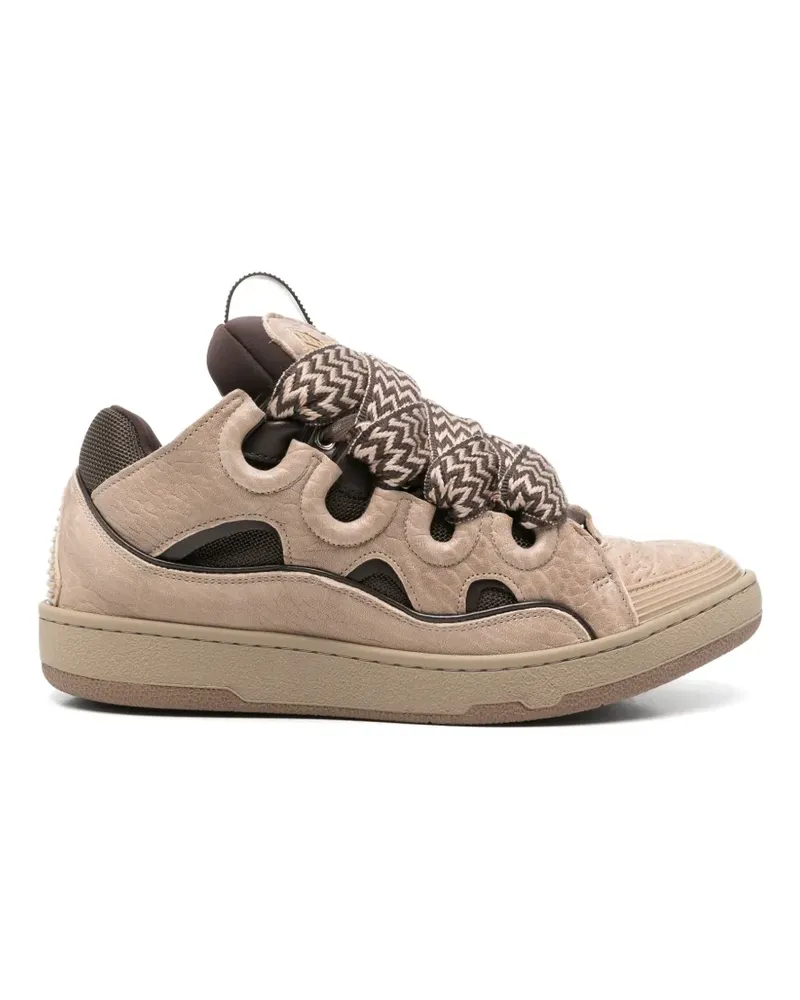 Lanvin Curb Sneakers - Nude Nude
