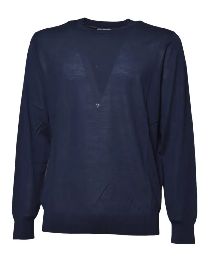 MC2 Saint Barth navy Regent merino wool crewneck sweater - Blau Blau
