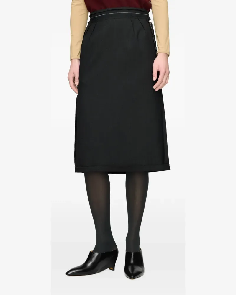 Maison Margiela Anonymity of the Lining Midirock - Schwarz Schwarz