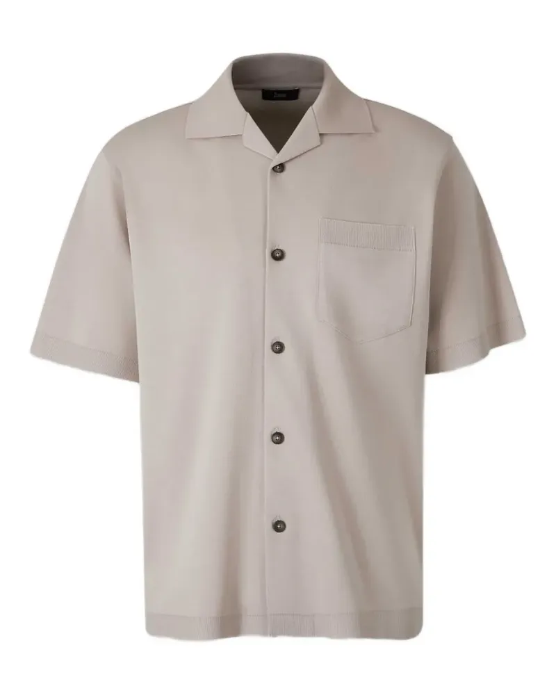 Herno short-sleeve camp-collar shirt - Nude Nude