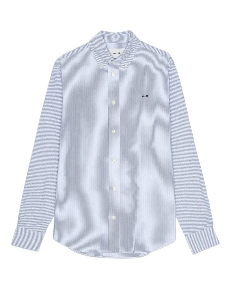 NN 07 Gestreiftes Hemd - Blau Blau