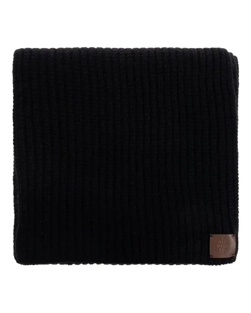 Eleventy ribbed scarf - Schwarz Schwarz