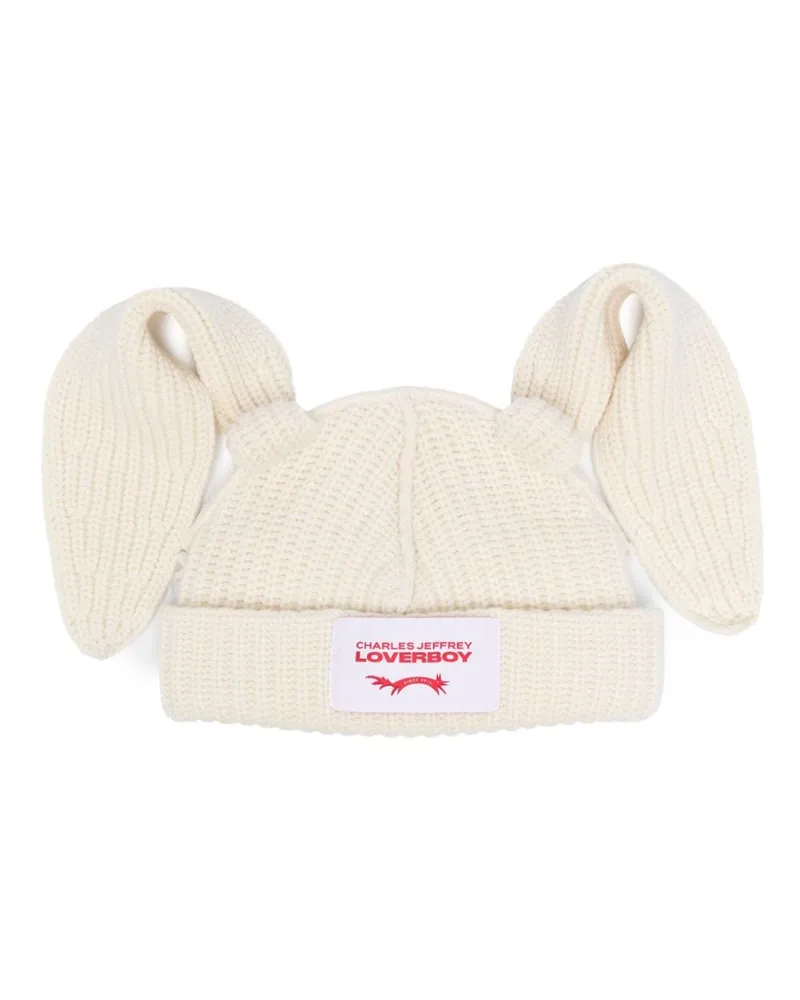 Charles Jeffrey Loverboy Beanie mit Hasenohren - Nude Nude