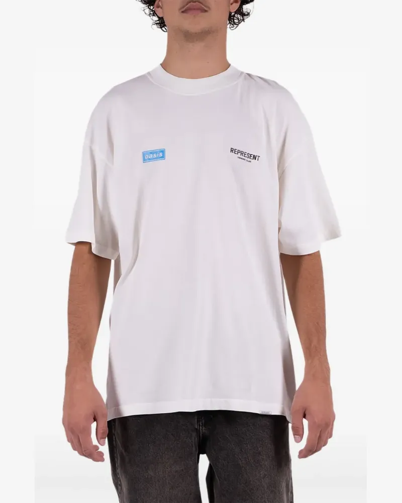 REPRESENT x Oasis T-Shirt mit grafischem Print - Weiß Weiß
