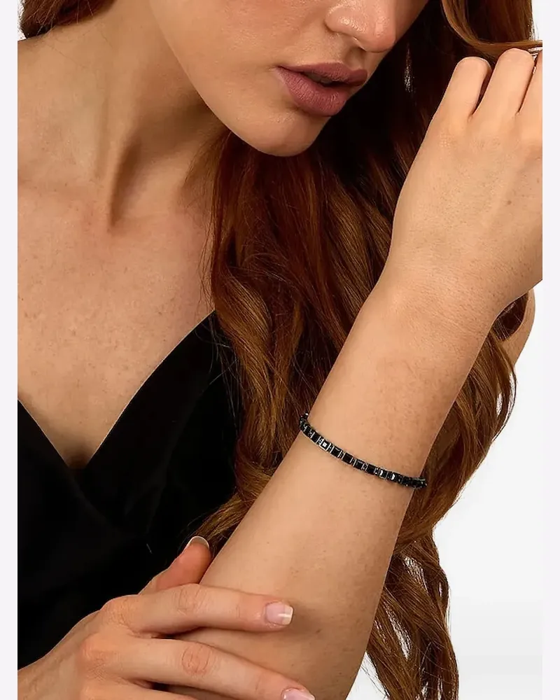 Karl Lagerfeld Eckiges Armband - Schwarz Schwarz